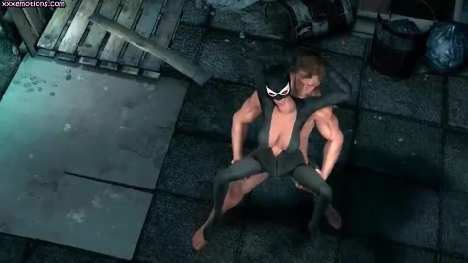 Wolverine and Catwoman — 3D Underground Scene