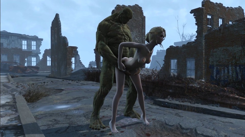 Fallout 4 Katsu — Super Mutant 3D Fan Scene