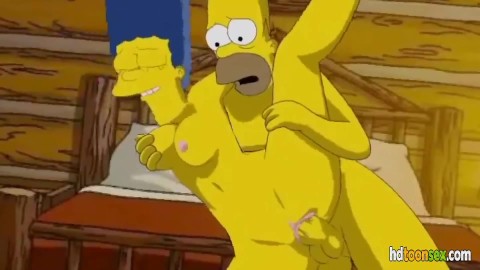 Homer and Marge — Cabin Cartoon Parody